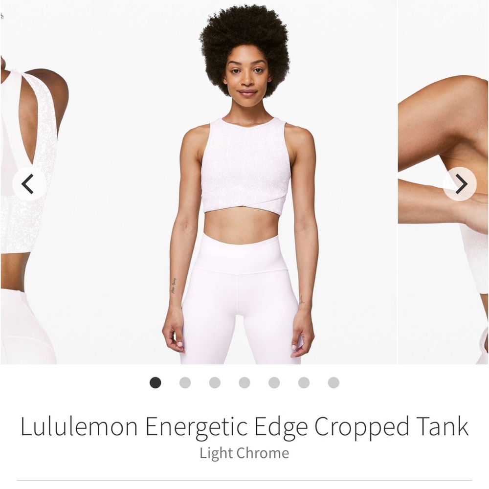 NWT LULULEMON ENERGETIC EDGE CROP TANK